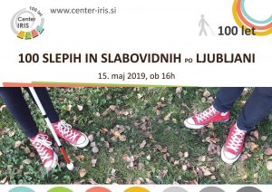 100 slepih in slabovidnih po Ljubljani