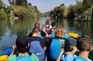 1_športni dan 2021-2022 na Ljubljanici iz čolna